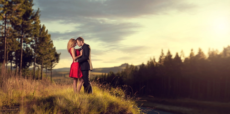 1080P, young adult, sunset, pair, lifestyles, two people, standing, grass, real people, men, sky, field, nature, bonding, togetherness, love, pants, lovers