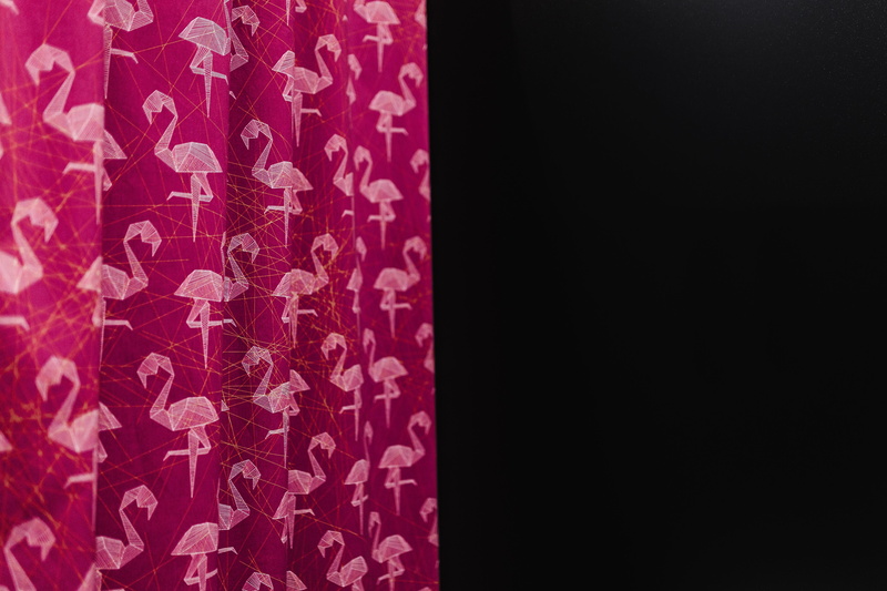 hanging, communication, backgrounds, pink, Pink Flamingo, flamingo, black background, floral pattern, material, chinese new year, textile, text, copy space