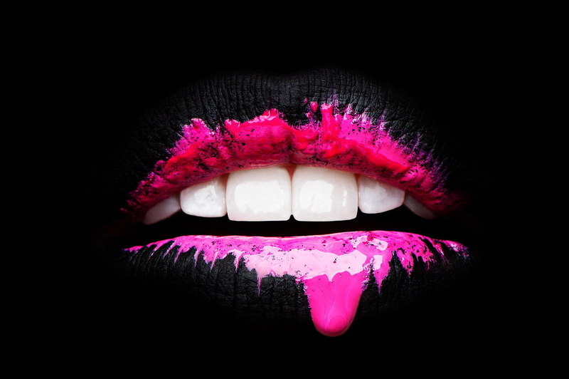 1080P, female, women, girl, bokeh, models, Girls, kiss, face, model, lips