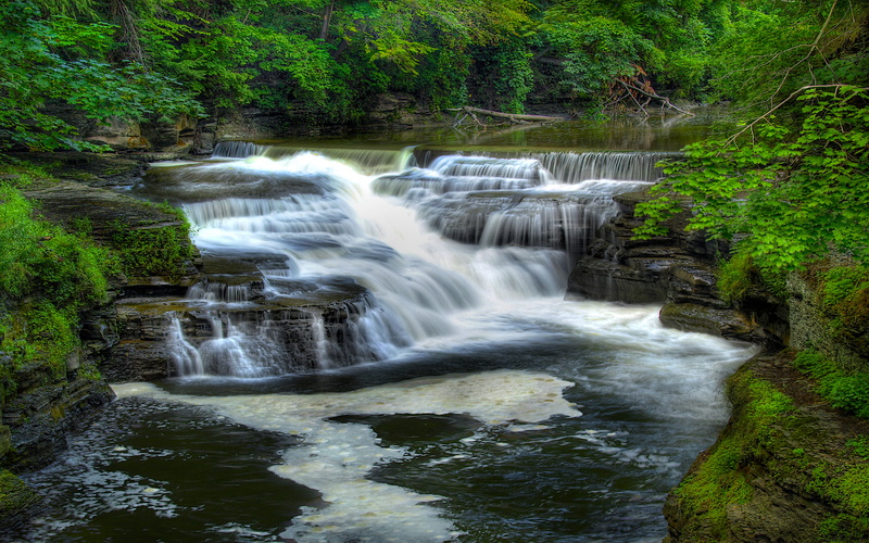 creek, united, beebe, gorge, flowing, lake, states, part, desktop, triphammer, 4K, fall, hd, flows, waterfalls, lover