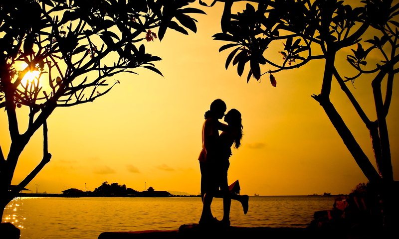 daughter, girl, trees, lovers, scenics - nature, cheerful, two people, tree, body, family, love, sky, full screen, orange color, widescreen, enjoyment