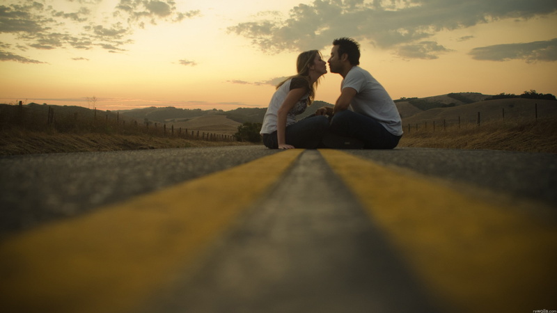roads, lovers, art, hd, nature, sunsets, 2K, x