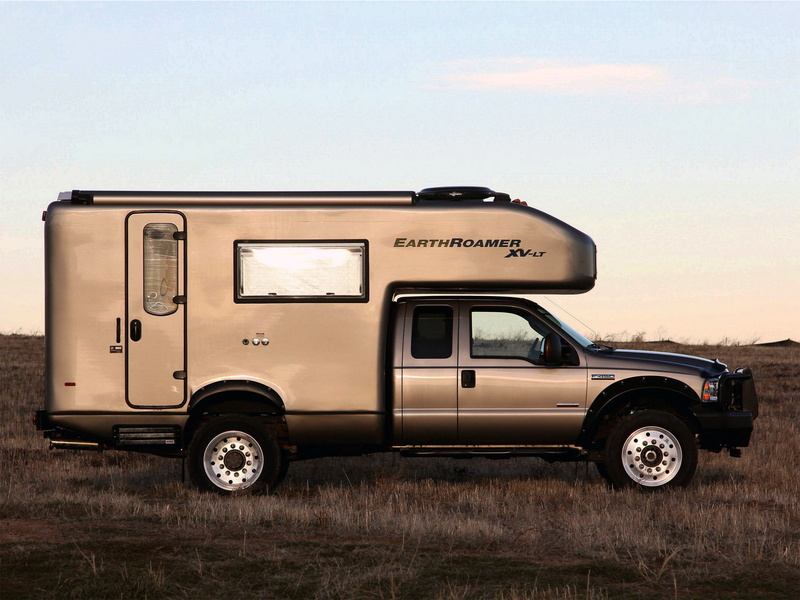 2005, motorhome, ford, xv lt, supercab, lariat, f 450, 720P, pickup, camper, earthroamer