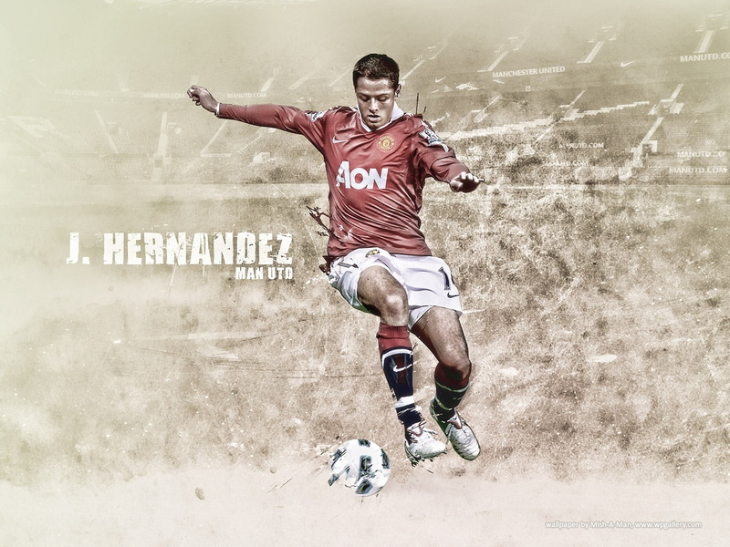 art, 720P, sports, javier, hernandez, hd, united, manchester, x, fc, Manchester United FC, football