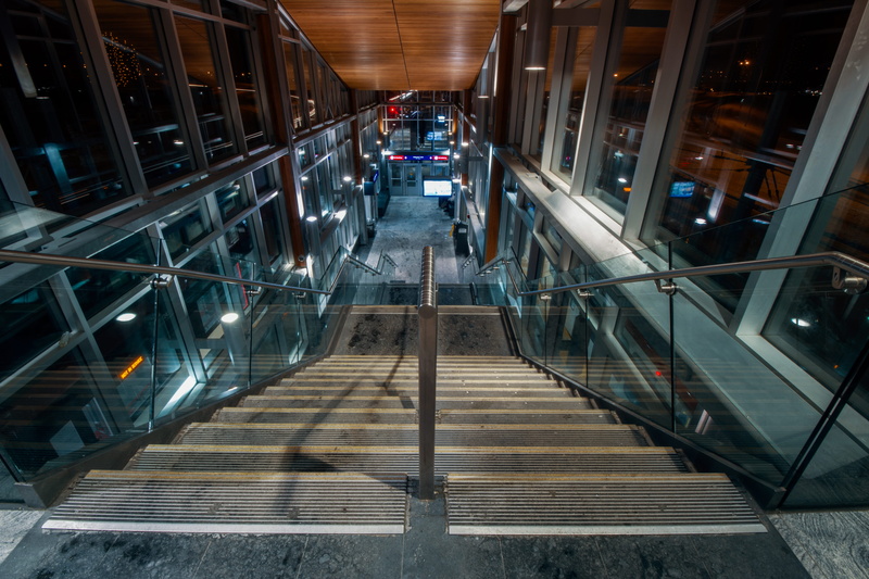 architecture, railing, 5K, metal, the way forward, steps and staircases, modern, staircase, canada, illuminated, high angle view, footpath, convenience