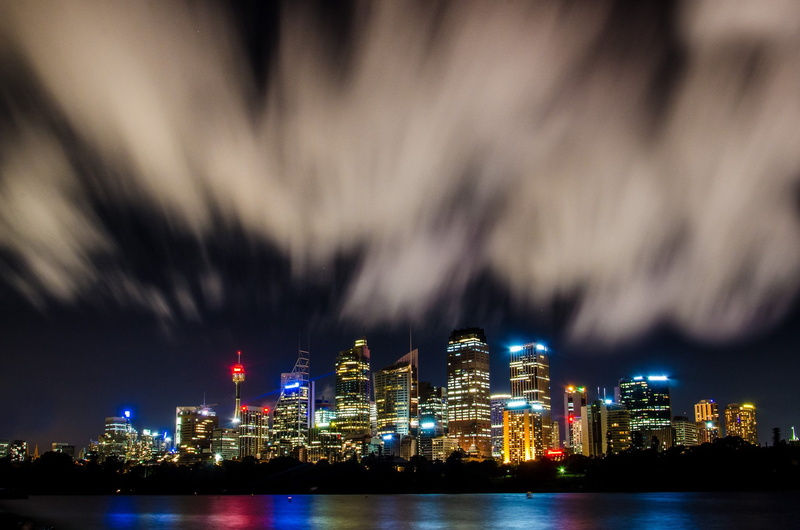 towers, bridges, sydney, light, 1080P, monuments, building, tasmania, architecture, opera, tower, sea, hotel, ray, night, way, australie, australia, cities