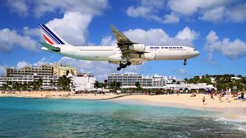 saint, martin, maho, beach, Islands, 2K