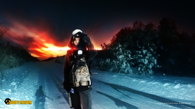 obscured face, women, snow, lifestyles, three quarter length, adult, one person, young women, Survarium, leisure activity, tree, sky, apocalyptic, cold temperature