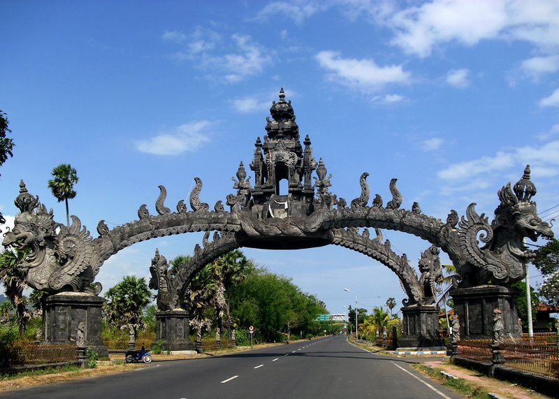 travel, photo, day, rilief, history, gateway, road, art and craft, shot, gilimanuk, cloud - sky, built structure, sky, asian, building exterior, gate, famous