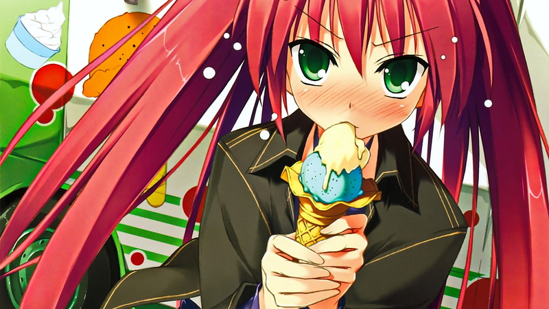 representation, day, green eyes, long hair, multi colored, lifestyles, anime, art and craft, 1080P, creativity, outdoor play equipment, males, anime girls