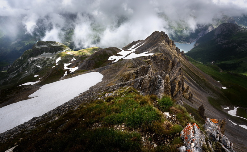 Savoie, Europe, Summit, FrenchAlps, France, 2K, highaltitude, Nature, Tignes, Mountains, mountaintop, Peak, Clouds