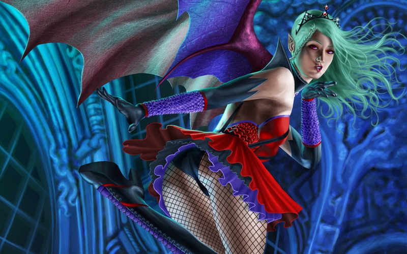 woman, women, vampire, angel, female, Evil, Succubus, art, artwork, Dark, 4K, girl, Girls, fantasy