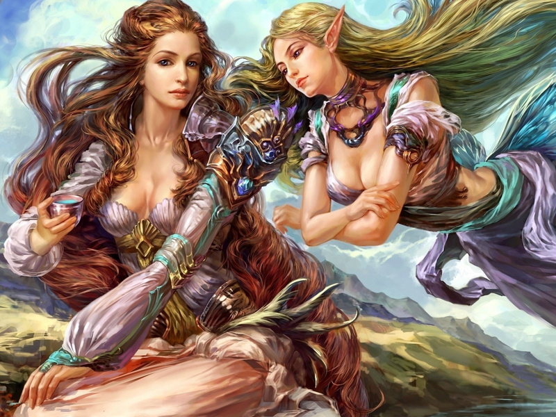 age, action, fantasy, 2K, warrior, Perfect, Shenmo, Girls, online, girl, vampire, adventure, fairy, forsaken, mmo, angel, 2560x1920 px, rpg, Fighting