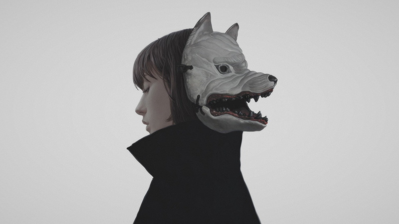 artwork, 1080P, mask, fantasy Art, Yuri Shwedoff, women