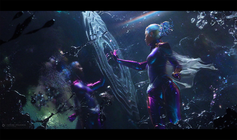 digital art, artwork, science fiction, Antoine Collignon, science fiction women, 1080P, ArtStation