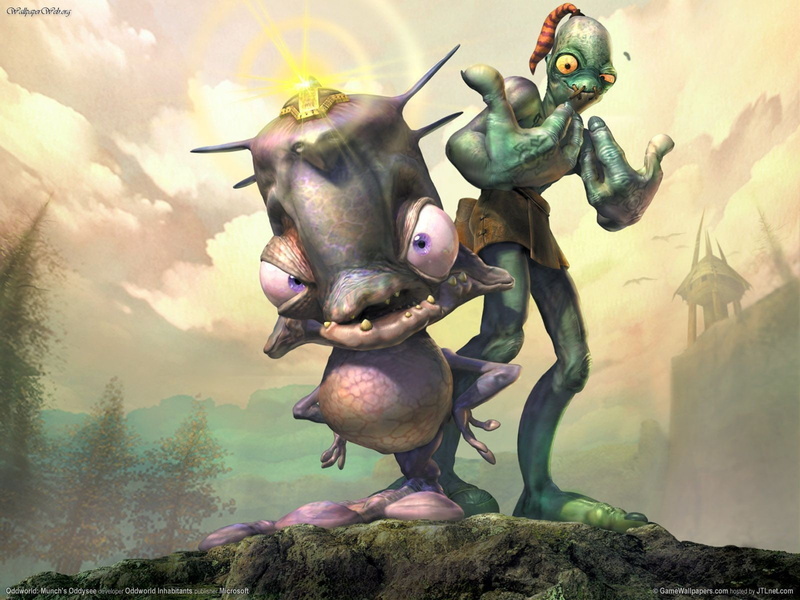 oddworld, game, 720P, alien, sci fi