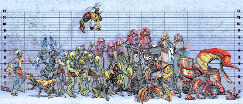 1080P, alien, oddworld, game, sci fi