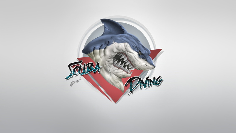 Characters, Fantasy, Creatures, Style, Science Fiction, by Martin Mariano Hernandez Tena, Scuba Diving, Martin Mariano Hernandez Tena, Mad Shark, 1080P