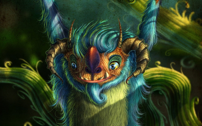 art, fiction, 1080P, fantasy, fantastic, creature, creepers, background, rendering, artwork, digital art, widescreen, monster