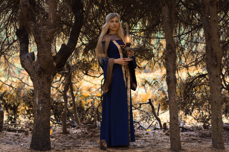 lamp, fairy, contemplation, nature, clothing, land, hair, witchcraft, rite, the middle ages, woodland, beauty, adult, fashion, young adult, forest, fairy forest
