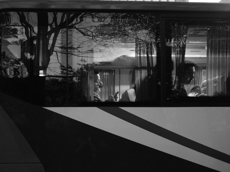 inside, no people, dark, architecture, night, 4K, day, transportation, built structure, plant, bus, building exterior, people, glass, window, riding, building
