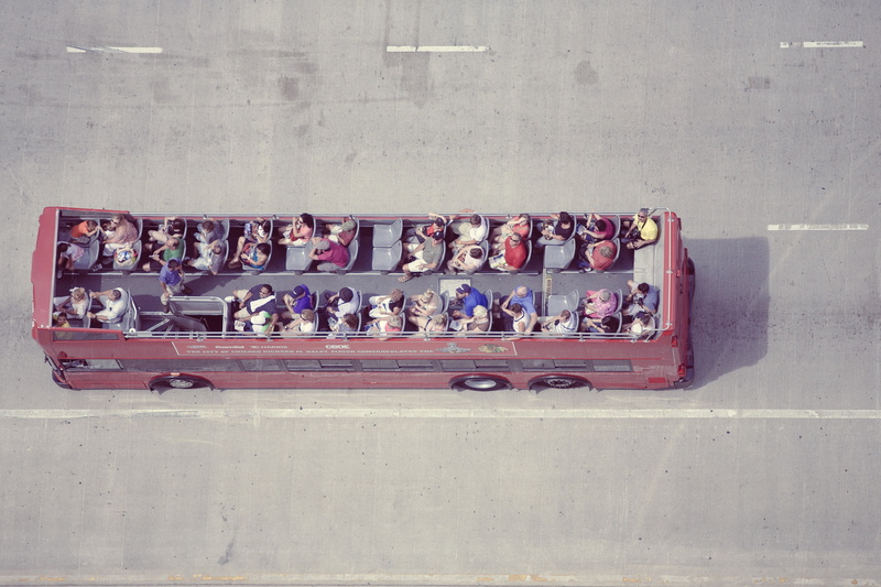group, london, daytime, wall - building feature, outdoors, road, footpath, mode of transportation, tour bus, riding, day, transportation, sidewalk, side by side