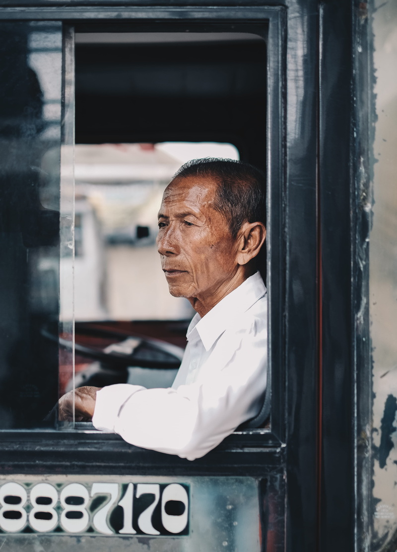 screen, lcd screen, monitor, phone booth, mature men, terminal giwangan, person, one person, occupation, portrait, looking, transportation, mature adult