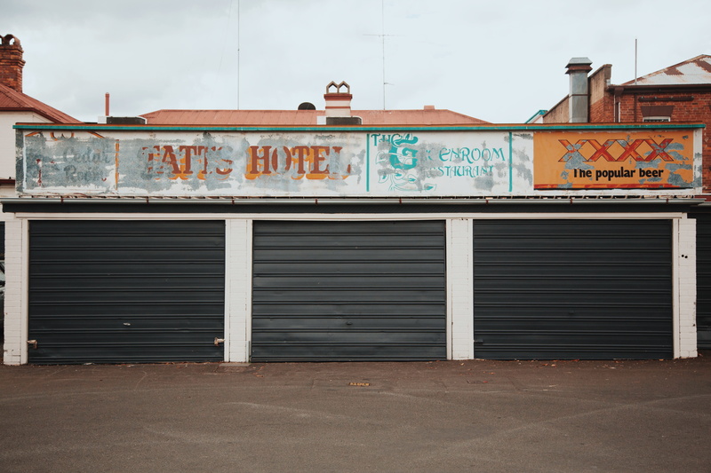 day, entrance, closed, faded, door, building, toowoomba city, building exterior, australia, graffiti, architecture, nature, decay, shutter, garage, wall - building feature