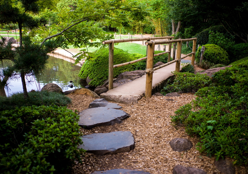 Toowoomba, bridge, stones, Australia, Japenese Garden, 4K, trees, garden, the bushes, track, pond