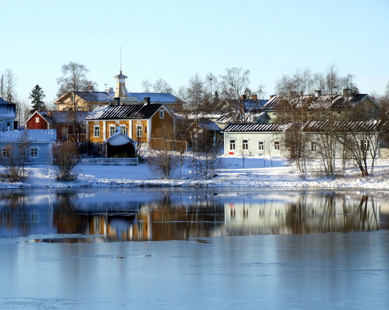 ice, built structure, river, no people, day, architecture, 2K, clear sky, outdoors, Lake, Water, winter, waterfront, nature, shoreline, Oulu, outside