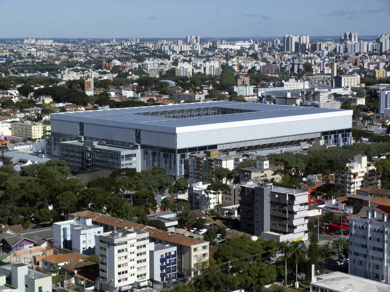 travel destinations, crowded, sky, settlement, worldcup, 4K, building, brazil, tree, footbll, built structure, plant, sports, curitiba, building exterior