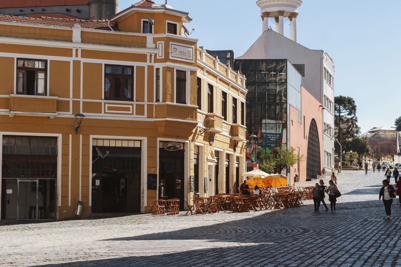 direction, building, incidental people, sunlight, architecture, city life, street, women, men, curitiba, day, footpath, building exterior, 4K, adult, city