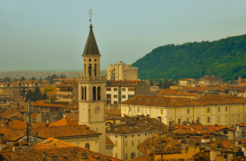 Italy, building, Friuli-Venezia Giulia, Gorizia, home, tower, 1080P, roof, Friuli Venezia Giulia