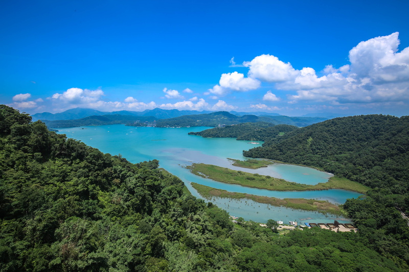 tranquility, cloud - sky, growth, beauty in nature, taichung city, sky, plant, idyllic, mountain, tree, scenics - nature, blue, tranquil scene, day, taiwan