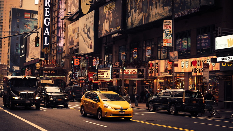 taxi, cityscape, shops, United States, cab, Lego, urban scene, people, New York, 1080P, steak house, everyday life, street, cars