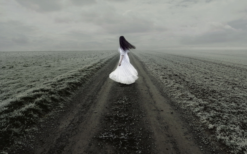 Melancholia, road, girl, 1080P