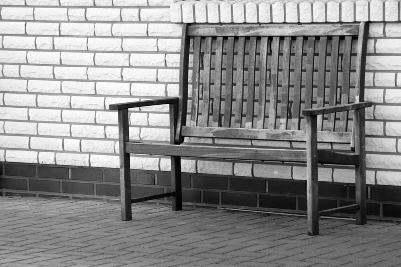 wood - material, day, pattern, architecture, no people, building exterior, bench, footpath, wall - building feature, outdoors, no one, building, lake dusia