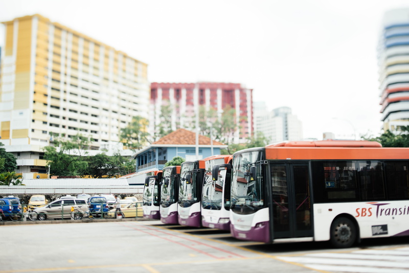 city street, transportation, day, nature, bus station, photography, shift, bus, tilt, sky, 5K, buses, street, several, business, outdoors, travel, truck