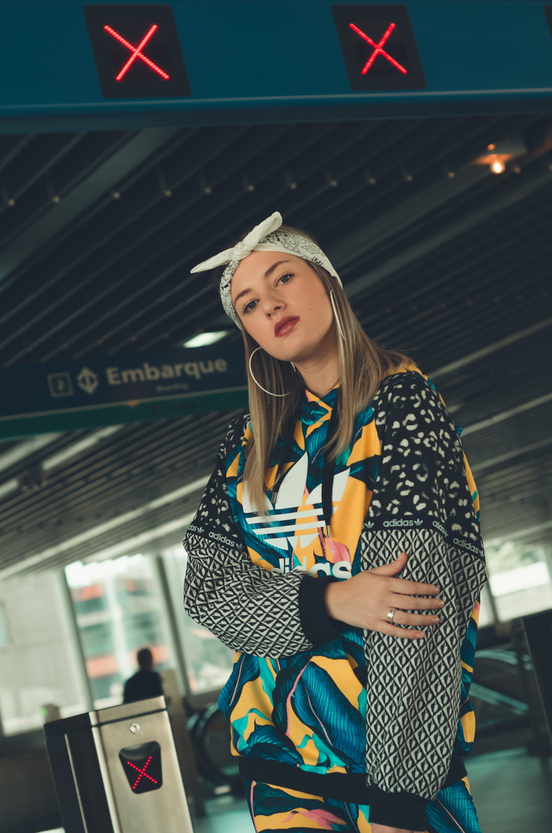 modern, caucasian Ethnicity, bag, blond Hair, youth, pose, station, fashion, airport, bus station, young Adult, female, one Person, lifestyles, travel