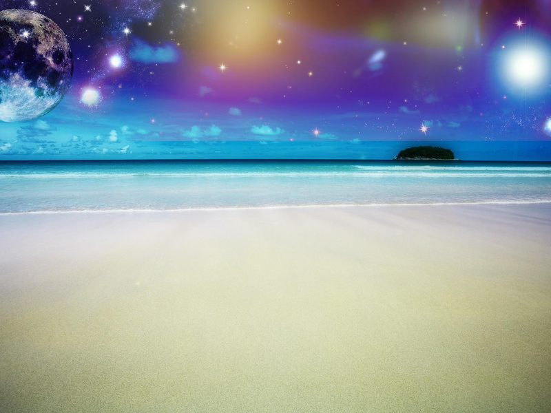 planets, nature, stars, sand, beach, scifi, 3d and abstract, sky, space, water, 1080P, celestial, ocean, galaxy