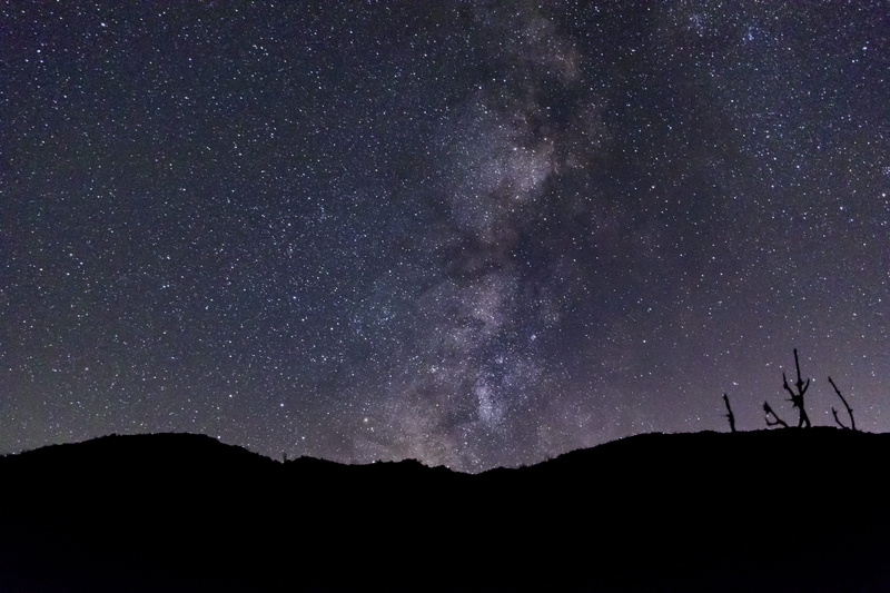 tranquil scene, galaxy, nature, milky way, star, landscape, environment, cosmos, beauty in nature, evening, purple, outdoors, idyllic, planet, universe