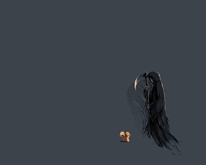 animals, die, 720P, grim, art, squirrels, Death, dark, hd, x, funny, reapers