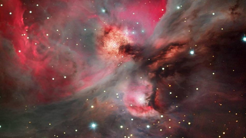 bright, star, nebula, glow, pattern, color, celestial body, light, sky, satellite view, generated, star - space, cosmos, constellation, stars, pink color