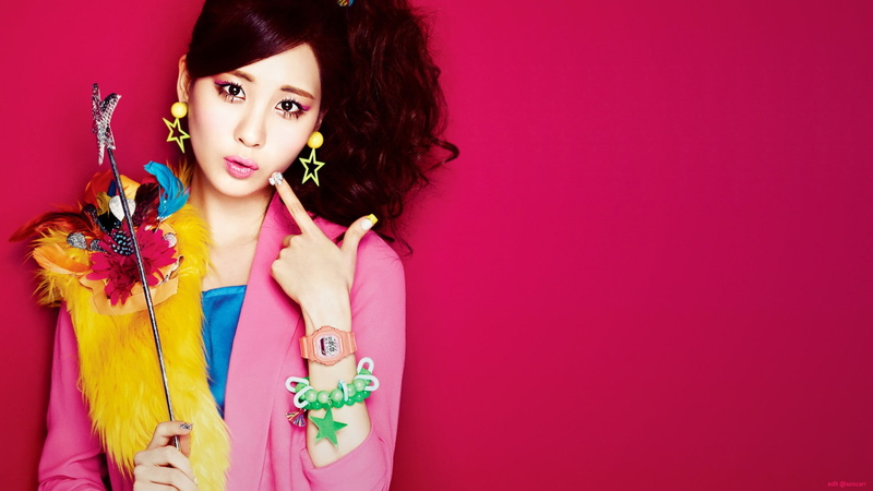 celebrity, 1080P, close up, brunettes, snsd, models, black, k pop, asians, hair, faces, clocks, girls, long, generation, eyes, women, seohyun, baby, fashion