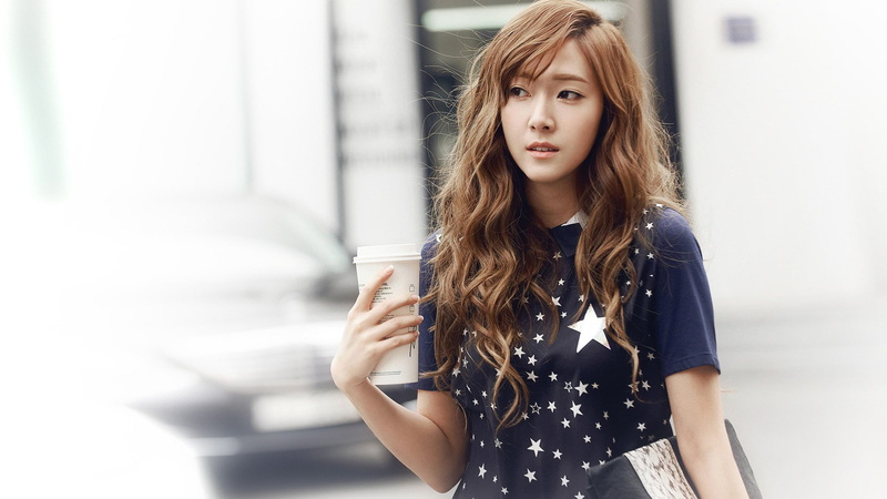 long hair, wavy hair, looking away, SNSD, model, 1080P, Korean, Asian, Jessica Jung, women, K-pop, SNSD Jessica, redhead