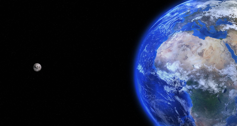 planet, world, 2K, earth, blue, globe, moon