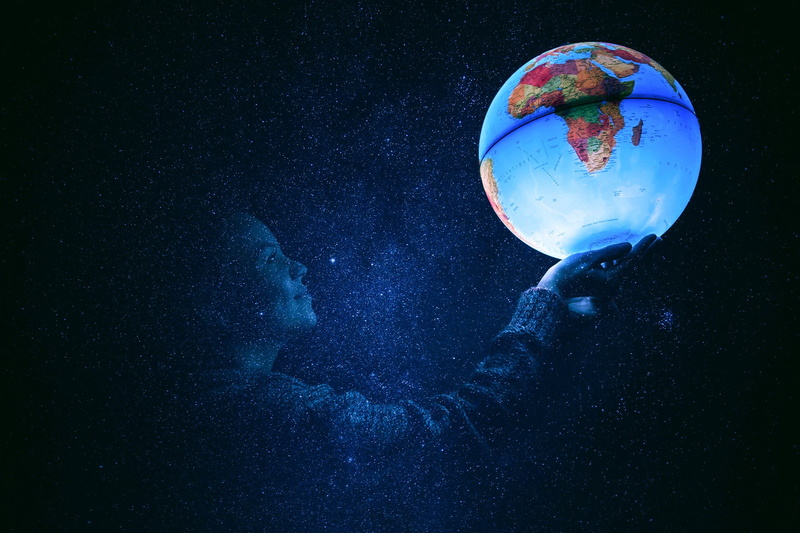 women, globes, 1080P