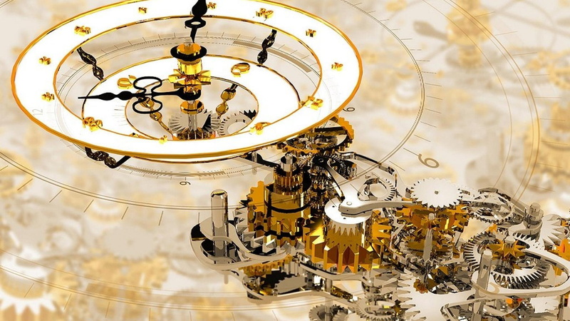 1080P, clock, time, pink, floyd, work, gears, music, mechanical