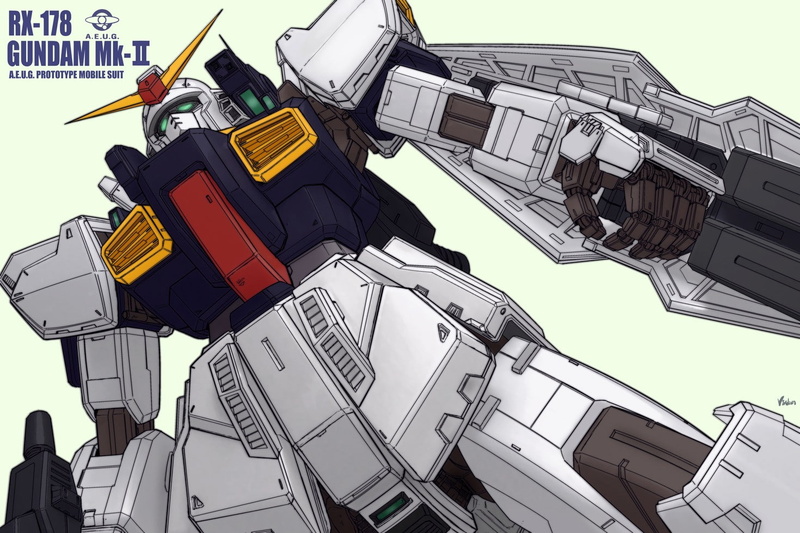anime, amusement park, 720P, low angle view, Mobile Suit Gundam, travel, building exterior, technology, tilt, industry, outdoors, no people, metal, sky