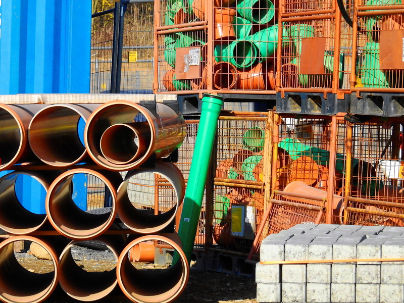 material, day, build, stack, building exterior, built structure, pipeline, pipe - Tube, factory, architecture, outdoors, construction site, building, site